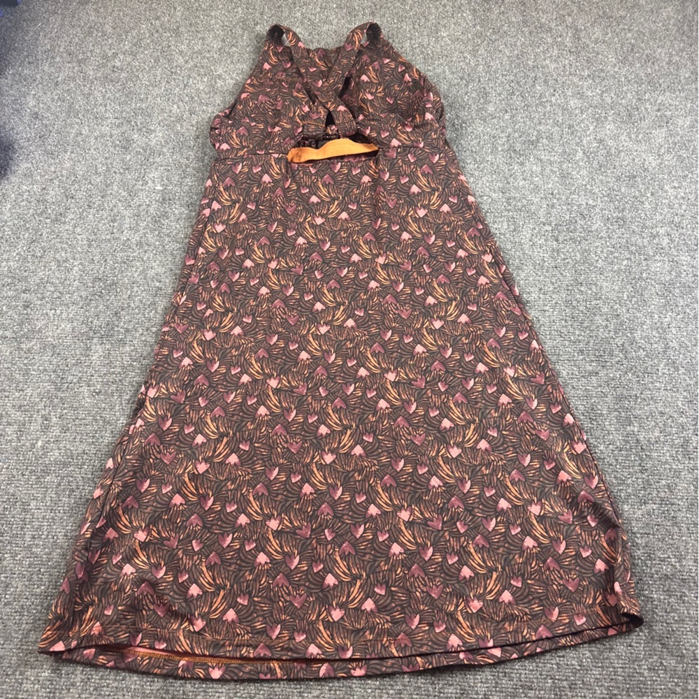 PATAGONIA Women’s Magnolia Spring Dress Block Party: Fertile Brown size: Small - Picture 2 of 10
